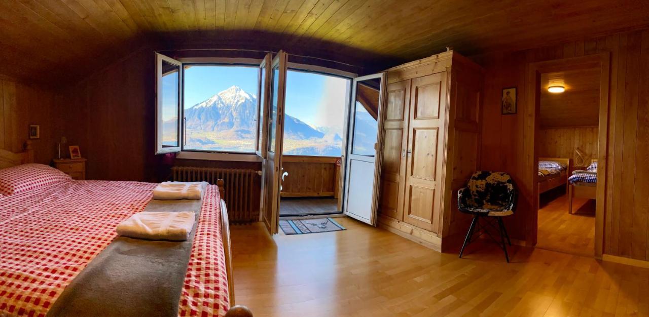 זיגריזוויל Chalet Egglen "Typical Swiss House, Best Views, Private Jacuzzi" מראה חיצוני תמונה
